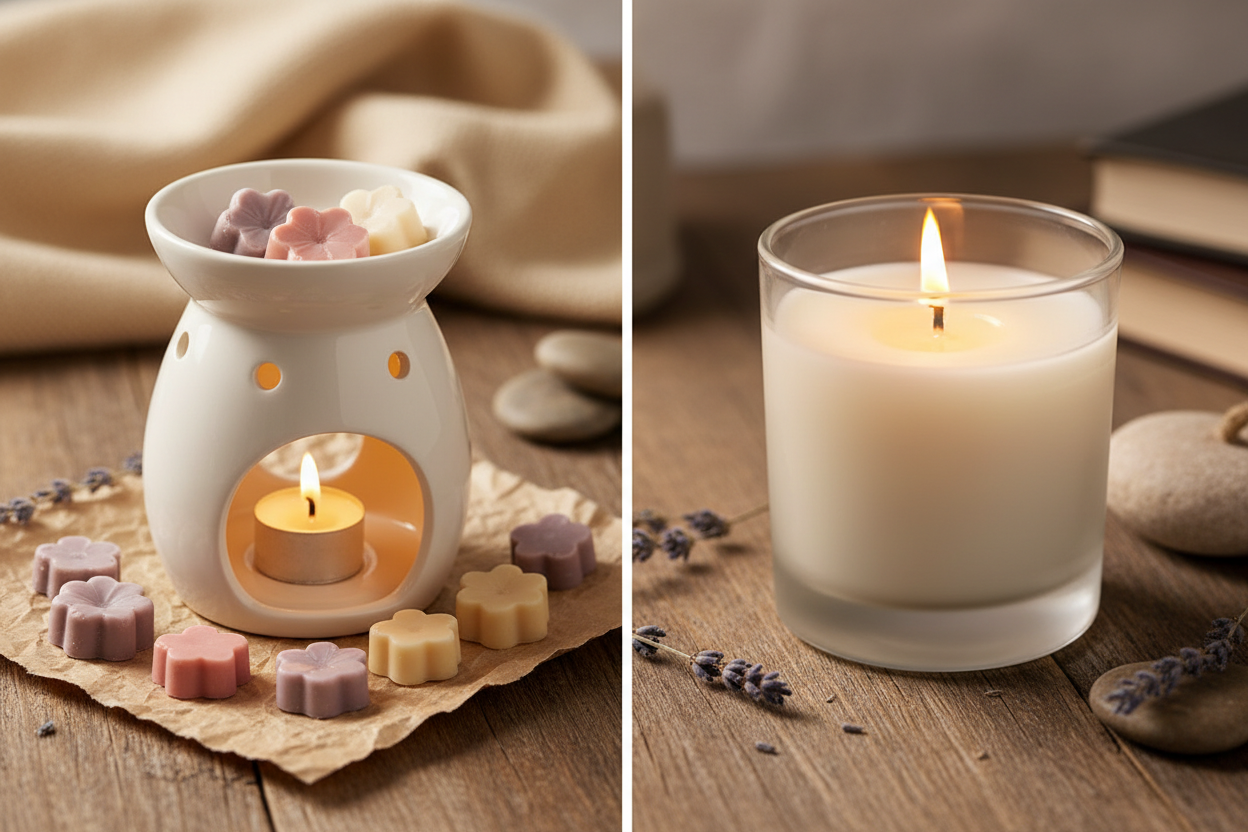 Choisir entre fondants parfumés et bougies - Comparaison avantages et utilisation