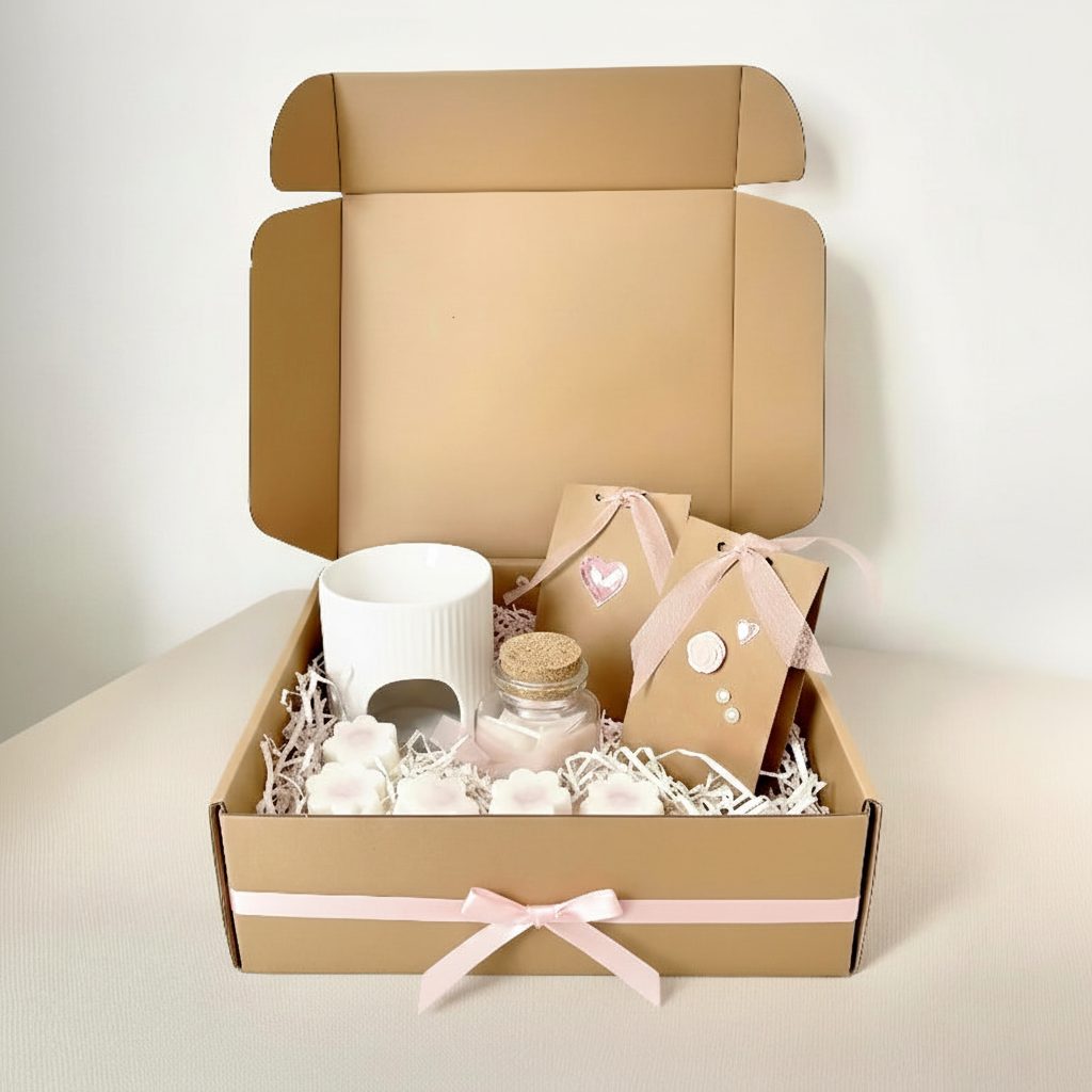 Composition de fondants parfumés artisanaux en cire de soja 100% naturelle, brûle-parfum